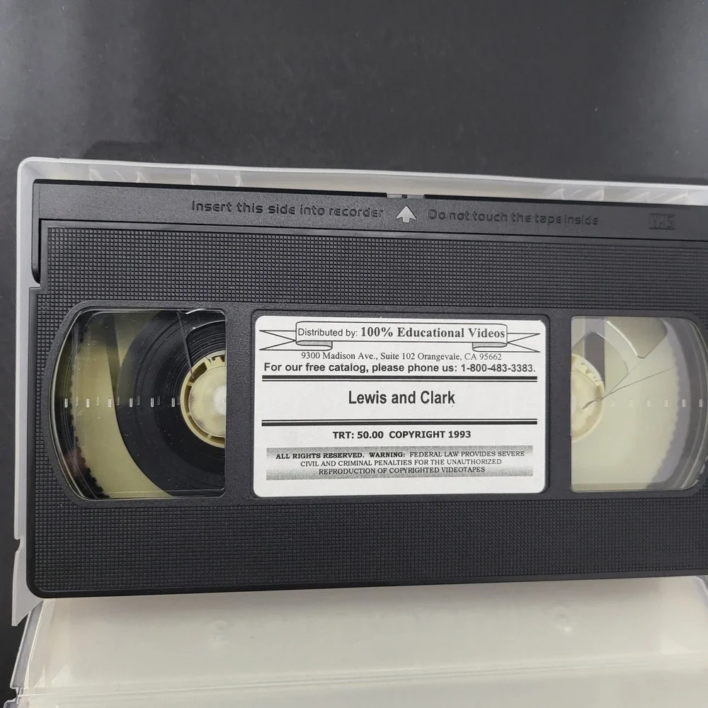 100% Educational Videos‎ Jamestown and Lewis and Clark VHS Tapes